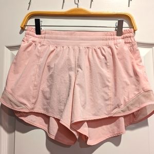 Lululemon pink running shorts